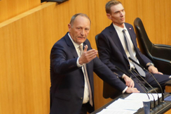 FPÖ-Wirtschaftssprecher Axel Kassegger im Parlament.