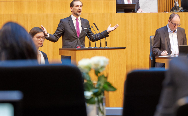 FPÖ-Nationalratsabgeordneter Christian Ragger im Hohen Haus.