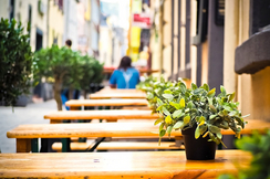 Ohne Aschenbecher werden viele Gastgarten-Bänke künftig wohl leer bleiben.