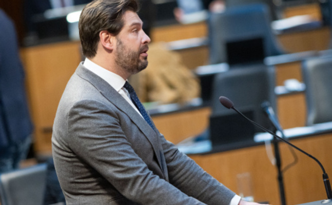 FPÖ-Bautensprecher Philipp Schrangl im Hohen Haus.