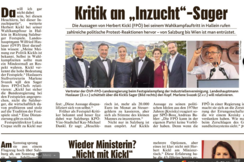 Die Salzburger Kronen Zeitung berichtete offensichtlich bewusst falsch über eine Aussage von FPÖ-Bundesparteichef Herbert Kickl zu den Gästen der Salzburger Festspiele.