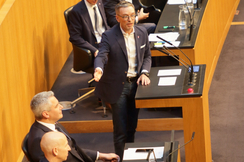 FPÖ-Bundesparteiobmann Herbert Kickl am Mittwoch im Nationalrat.