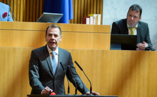 FPÖ-EU-Delegationsleiter Harald Vilimsky im Nationalrat.